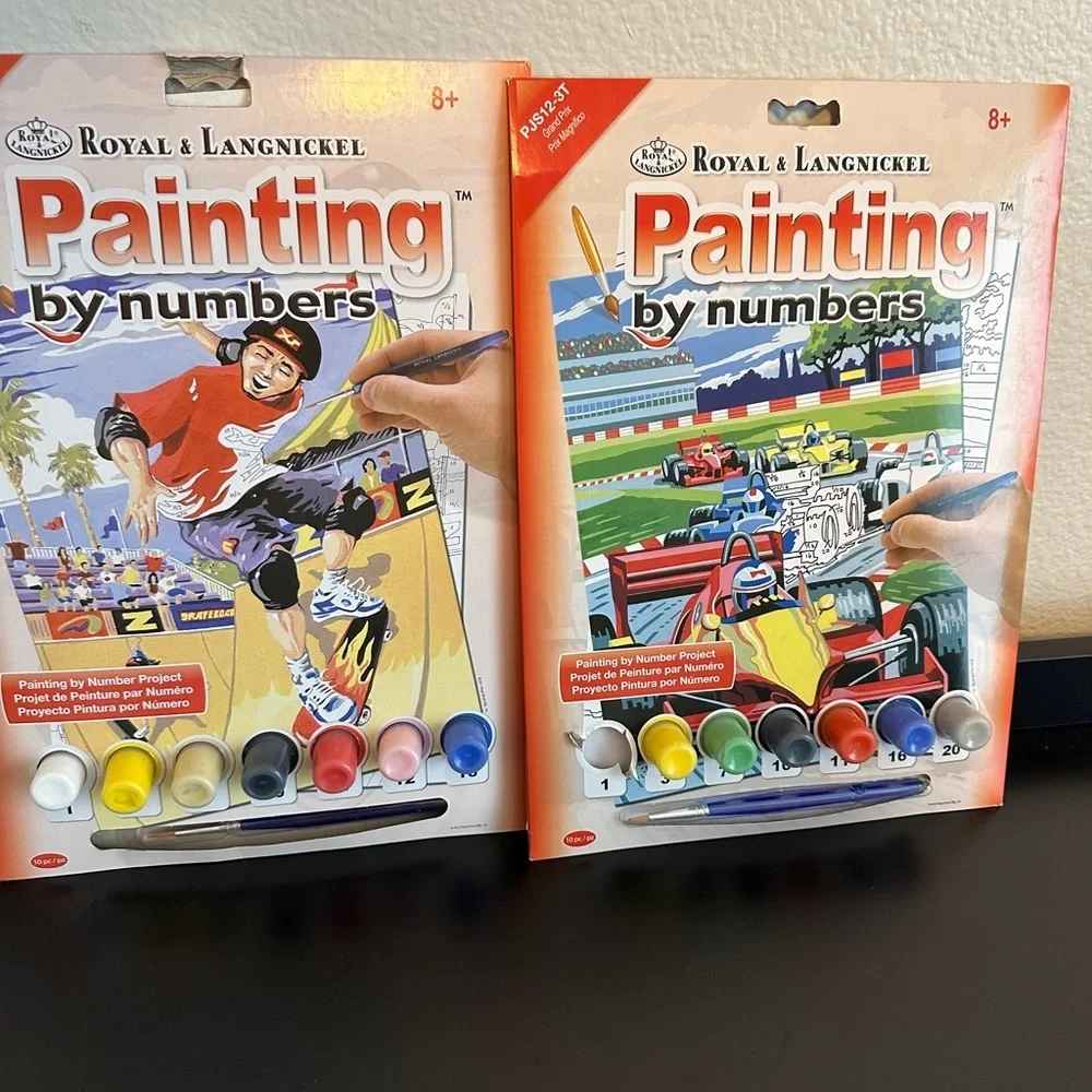 Painting by Numbers Kit Set - Multicolor